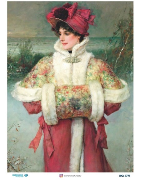 4771 Diamond Pirinç Dekopaj Kağıdı 30x42cm