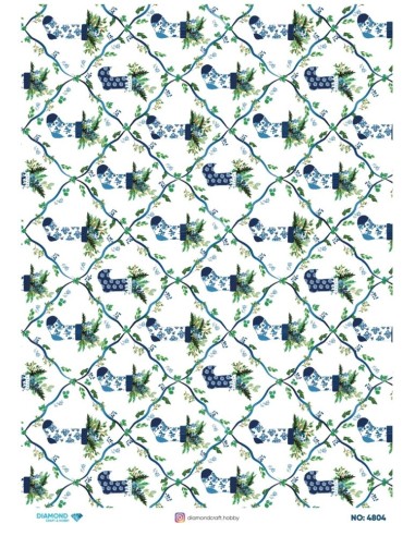 4804 Diamond Pirinç Dekopaj Kağıdı 30x42cm