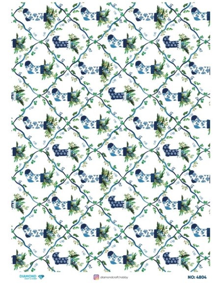 4804 Diamond Pirinç Dekopaj Kağıdı 30x42cm