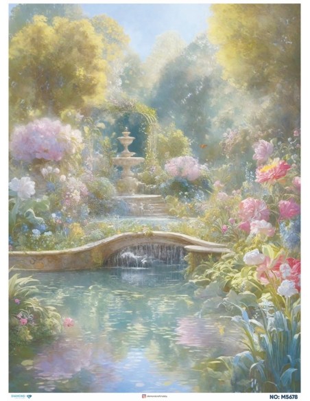 M5678 Diamond Pirinç Dekopaj Kağıdı 90x120cm