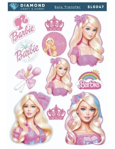 Diamond Sulu Transfer Kağıdı SL0047 25x35cm - Barbie Figür