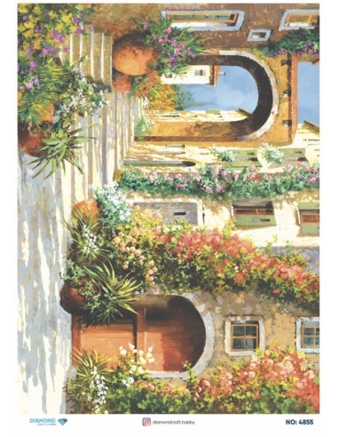 4855 Diamond Pirinç Dekopaj Kağıdı 30x42cm