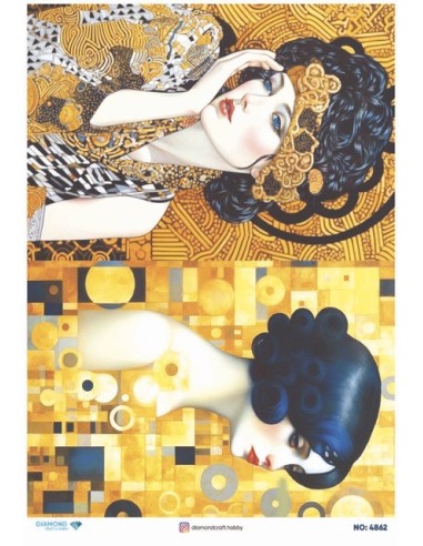 4862 Diamond Pirinç Dekopaj Kağıdı 30x42cm