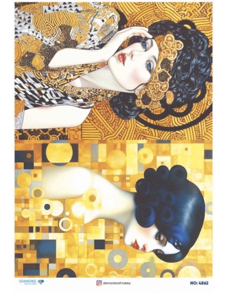 4862 Diamond Pirinç Dekopaj Kağıdı 30x42cm