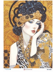 4863 Diamond Pirinç Dekopaj Kağıdı 30x42cm