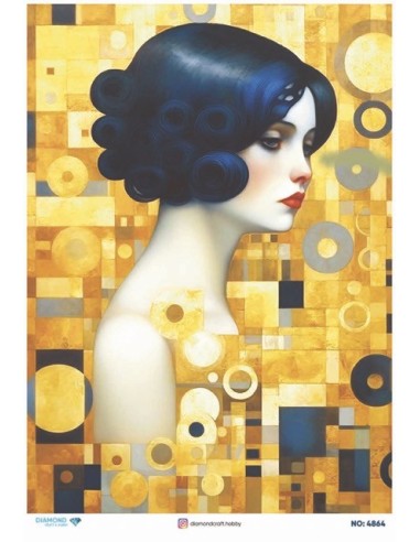 4864 Diamond Pirinç Dekopaj Kağıdı 30x42cm