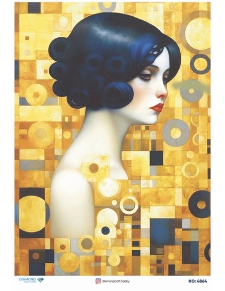 4864 Diamond Pirinç Dekopaj Kağıdı 30x42cm