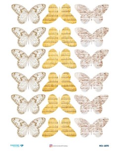 4870 Diamond Pirinç Dekopaj Kağıdı 30x42cm