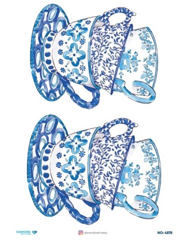 4878 Diamond Pirinç Dekopaj Kağıdı 30x42cm