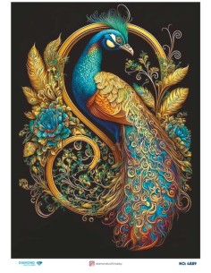 4889 Diamond Pirinç Dekopaj Kağıdı 30x42cm