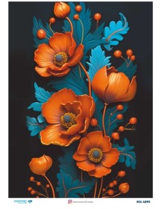 4890 Diamond Pirinç Dekopaj Kağıdı 30x42cm