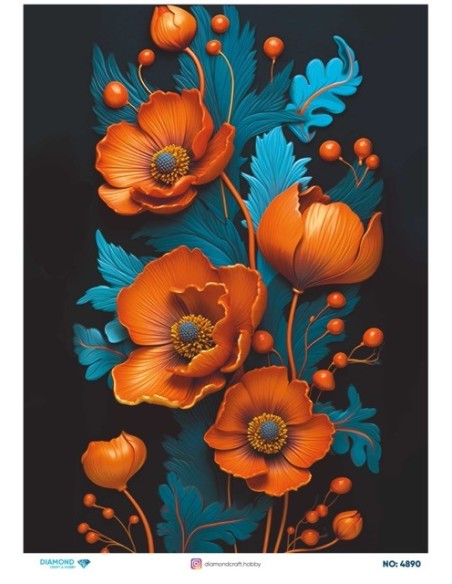 4890 Diamond Pirinç Dekopaj Kağıdı 30x42cm