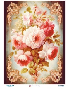 4892 Diamond Pirinç Dekopaj Kağıdı 30x42cm
