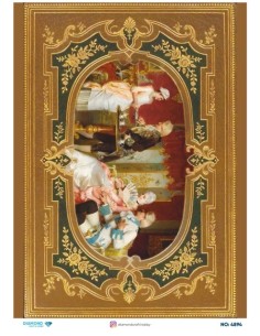 4894 Diamond Pirinç Dekopaj Kağıdı 30x42cm