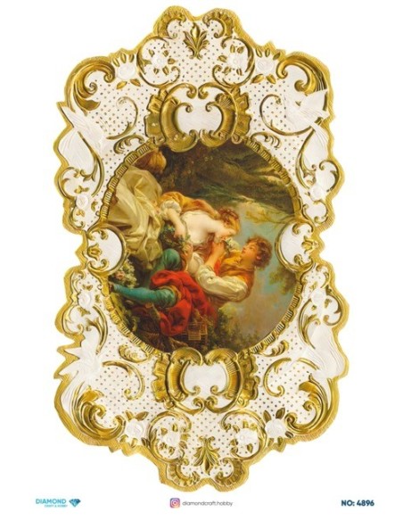4896 Diamond Pirinç Dekopaj Kağıdı 30x42cm