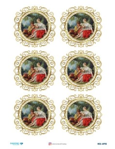 4915 Diamond Pirinç Dekopaj Kağıdı 30x42cm