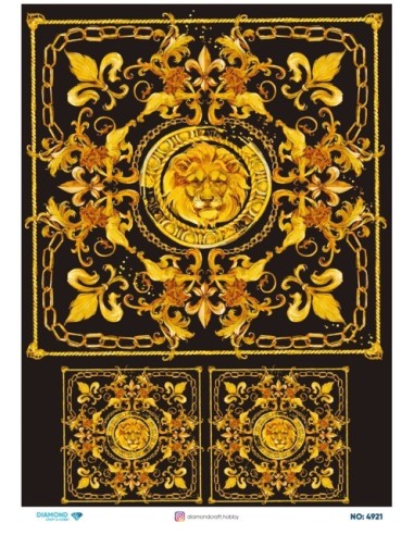 4921 Diamond Pirinç Dekopaj Kağıdı 30x42cm