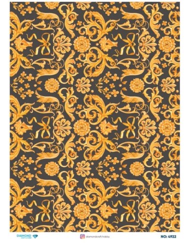 4922 Diamond Pirinç Dekopaj Kağıdı 30x42cm
