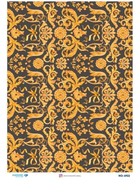 4922 Diamond Pirinç Dekopaj Kağıdı 30x42cm