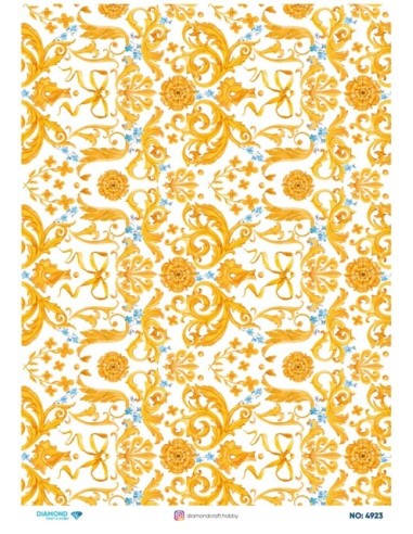 4923 Diamond Pirinç Dekopaj Kağıdı 30x42cm