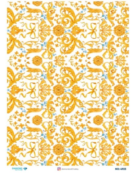 4923 Diamond Pirinç Dekopaj Kağıdı 30x42cm