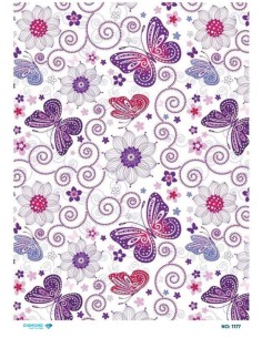 1177 Diamond Pirinç Dekopaj Kağıdı 30x42cm