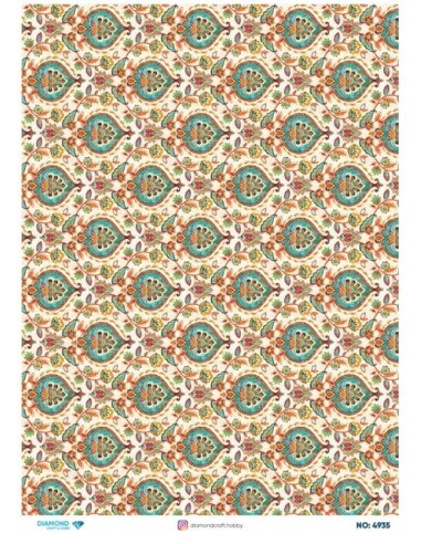 4935 Diamond Pirinç Dekopaj Kağıdı 30x42cm