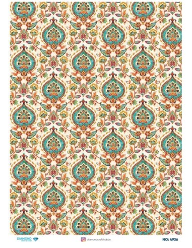 4936 Diamond Pirinç Dekopaj Kağıdı 30x42cm