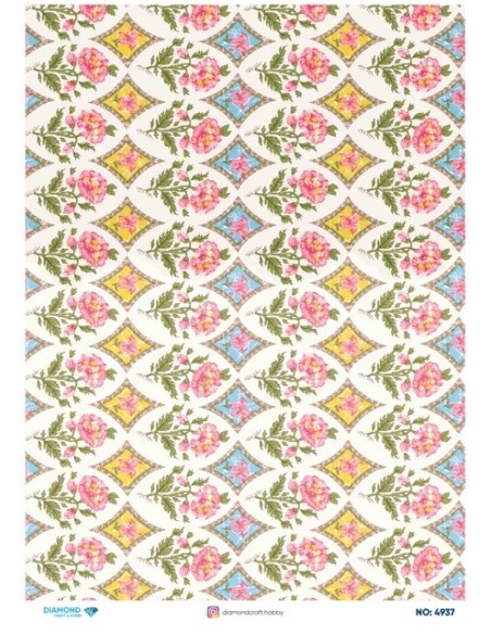 4937 Diamond Pirinç Dekopaj Kağıdı 30x42cm
