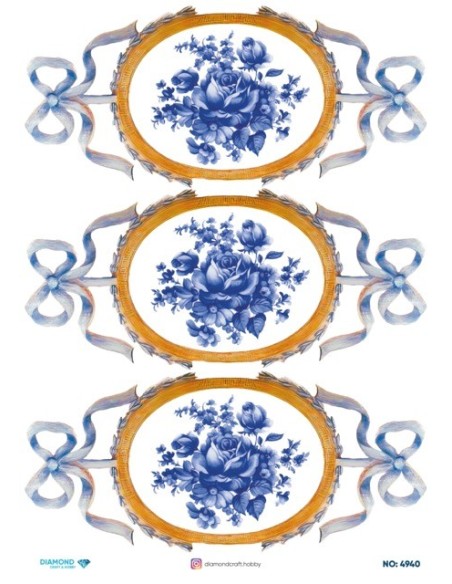 4940 Diamond Pirinç Dekopaj Kağıdı 30x42cm