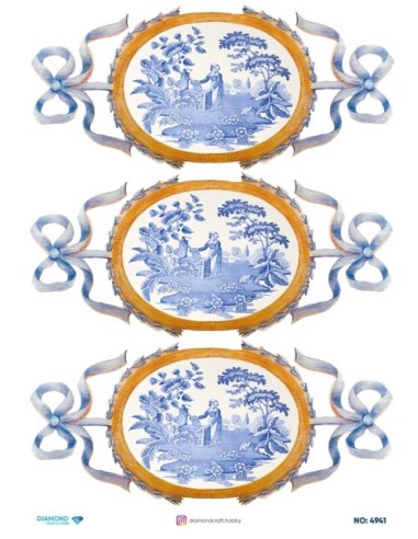 4941 Diamond Pirinç Dekopaj Kağıdı 30x42cm