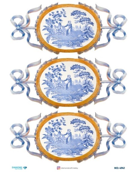 4941 Diamond Pirinç Dekopaj Kağıdı 30x42cm