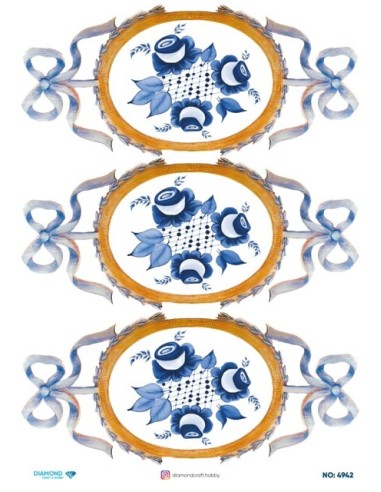 4942 Diamond Pirinç Dekopaj Kağıdı 30x42cm