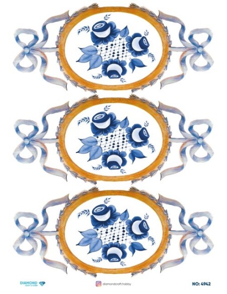 4942 Diamond Pirinç Dekopaj Kağıdı 30x42cm