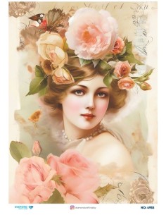 4955 Diamond Pirinç Dekopaj Kağıdı 30x42cm