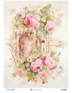 4956 Diamond Pirinç Dekopaj Kağıdı 30x42cm