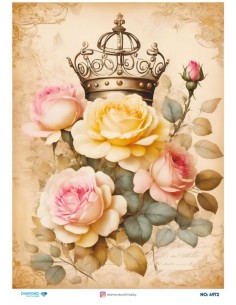 4972 Diamond Pirinç Dekopaj Kağıdı 30x42cm