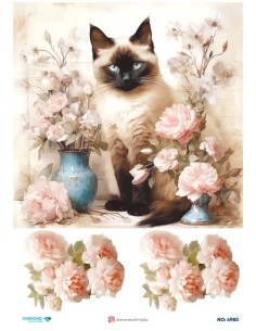 4980 Diamond Pirinç Dekopaj Kağıdı 30x42cm