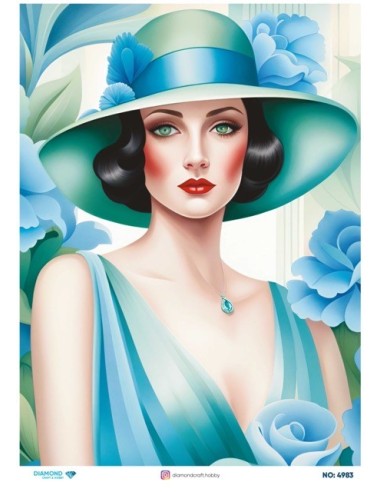4983 Diamond Pirinç Dekopaj Kağıdı 30x42cm