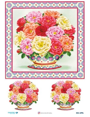 4994 Diamond Pirinç Dekopaj Kağıdı 30x42cm