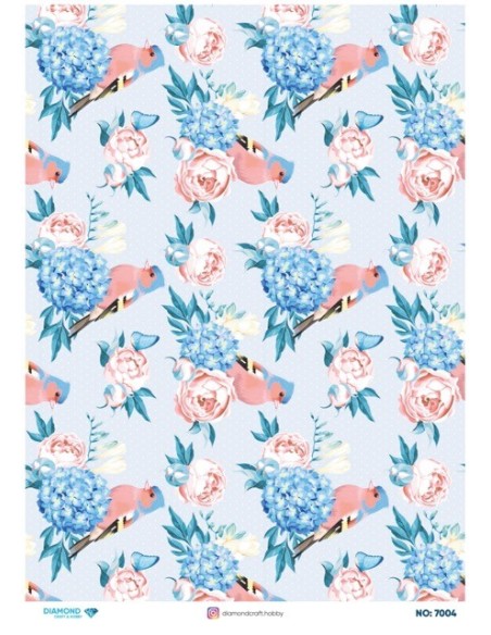 7004 Diamond Pirinç Dekopaj Kağıdı 30x42cm
