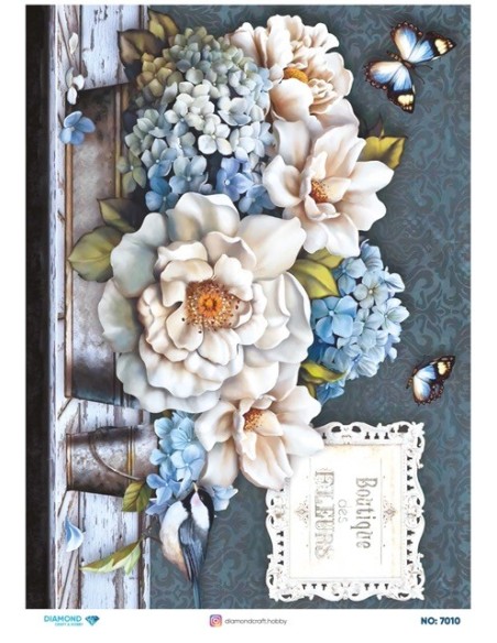 7010 Diamond Pirinç Dekopaj Kağıdı 30x42cm