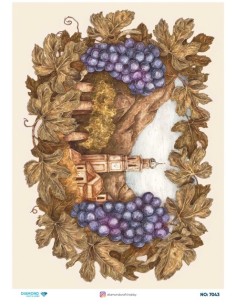 7043 Diamond Pirinç Dekopaj Kağıdı 30x42cm