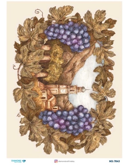7043 Diamond Pirinç Dekopaj Kağıdı 30x42cm