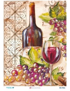 7044 Diamond Pirinç Dekopaj Kağıdı 30x42cm