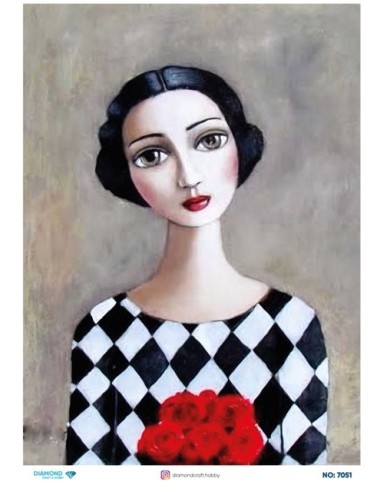 7051 Diamond Pirinç Dekopaj Kağıdı 30x42cm