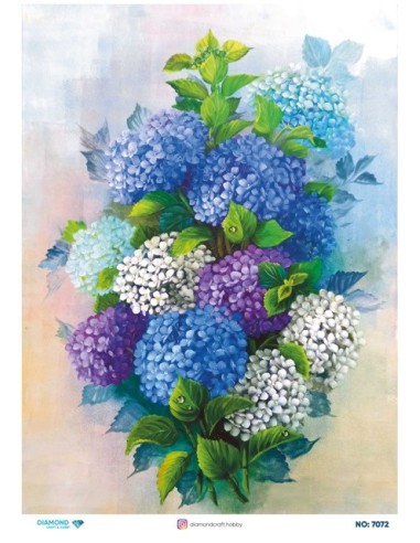 7072 Diamond Pirinç Dekopaj Kağıdı 30x42cm