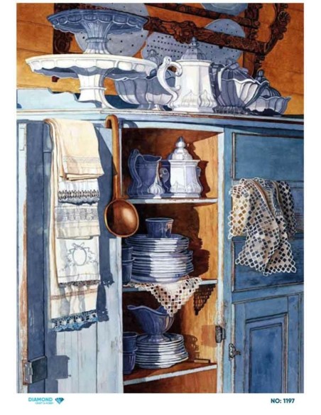 1197 Diamond Pirinç Dekopaj Kağıdı 30x42cm