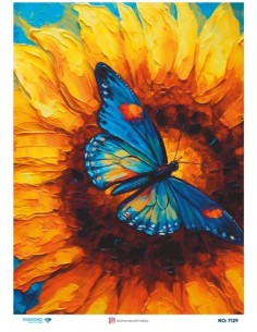 7129 Diamond Pirinç Dekopaj Kağıdı 30x42cm