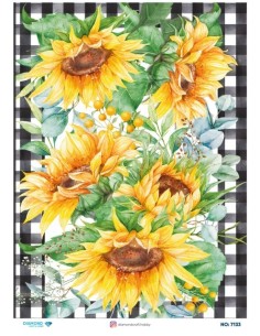 7133 Diamond Pirinç Dekopaj Kağıdı 30x42cm